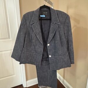 Focus 2000 Denim Pants Suit Set